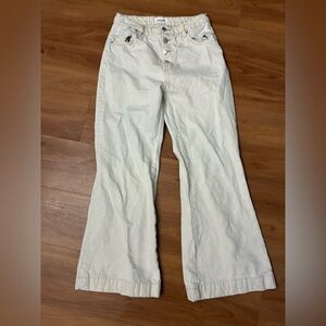 Rolla's Eastcoast Flare Jeans in a natural white wash Size 28